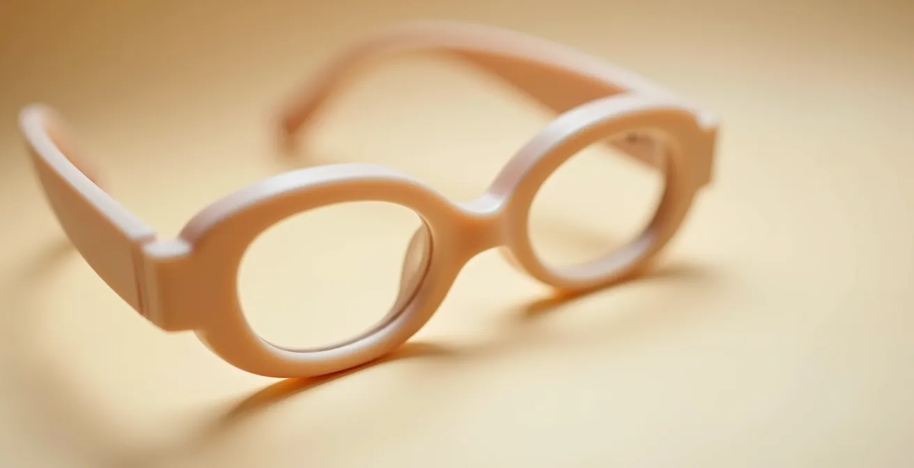 Gros plan sur la zone du pont nasal d'une monture enfant Ray-Ban Junior